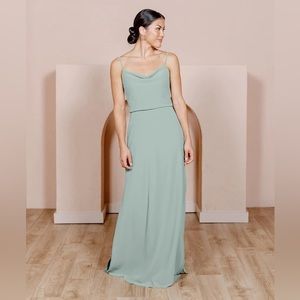 Revelry Skye Chiffon Dress in Sage